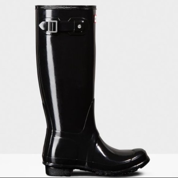 Hunter Shoes - Hunter Classic Tall Gloss Black Rainboots 9